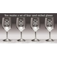thumbnail image 2 of Rice Irish Coat of Arms Wine Glasses - Set of 4 (Sand Etched), 2 of 2