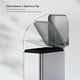 thumbnail image 4 of Bote de Basura EKO Stella Slim 10L Acero Inoxidable cocina pedal resistente, 4 of 5