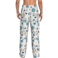 thumbnail image 3 of Xecao Rose Flowers Men's Straight Lounge Pajama Pants: The Ultimate in Comfortable Sleepwear, 3 of 9