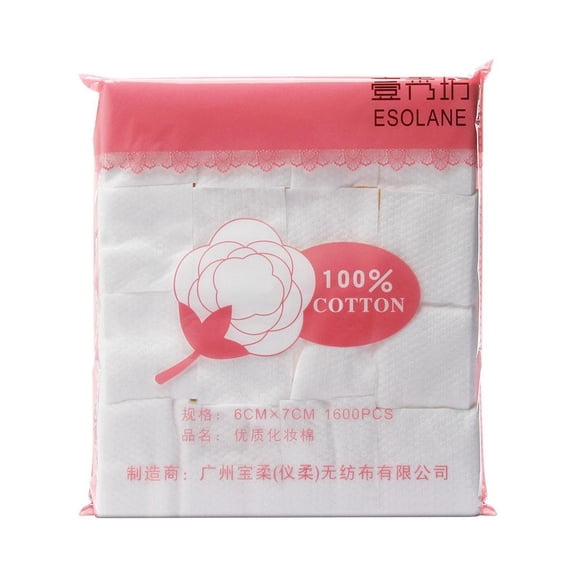 1600-Pack Premium Cotton Makeup Pads for Gentle Facial Cleansing and Makeup Removal Soft and Absorbent