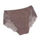 thumbnail image 3 of Jumpingount Ropa interior sin costuras de encaje para mujer Calzoncillos transpirables de cintura media para niñas Dama Ropa interior café 3L, 3 of 6