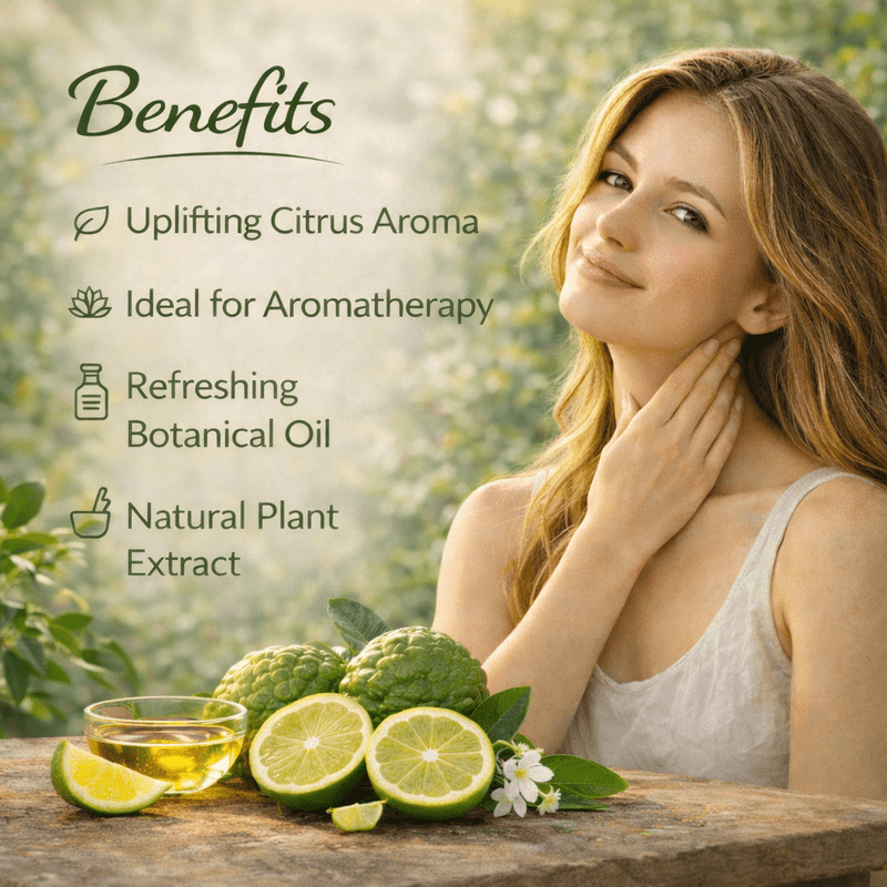 Deve Herbes Pure Bergamot Essential Oil (Citrus bergamia) Steam Distilled, Natural & Aromatherapy Use 100ml