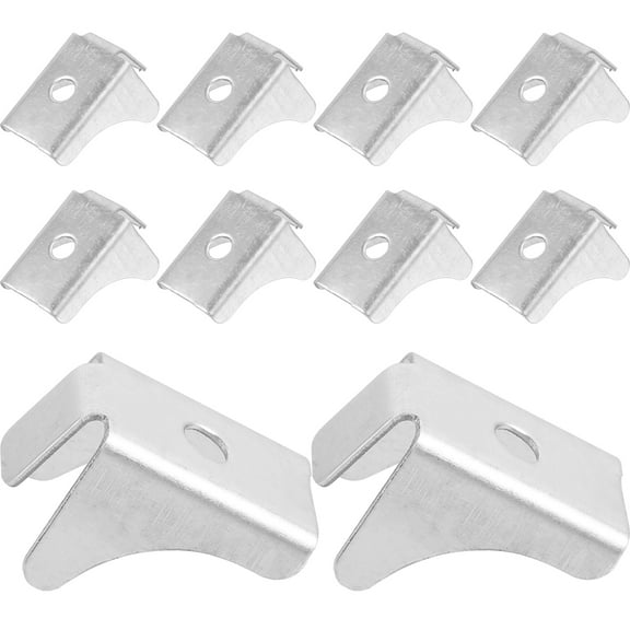 MLINS 10pcs Heavy Duty Cabinet Shelf Clips for Strong and Durable Cabinet Support Silver Iron