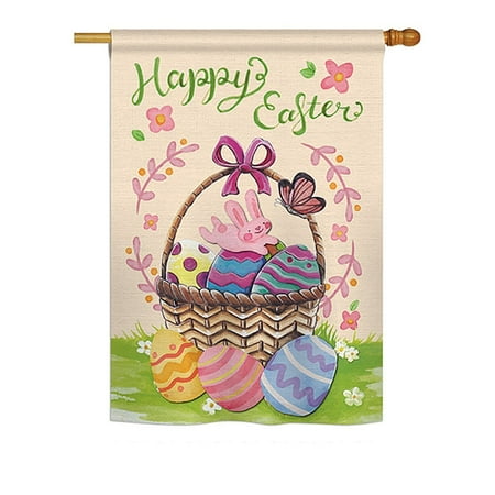 Happy Easter Colourful Basket Eggs - Spring Easter Decoration - 28