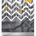 thumbnail image 3 of oneOone Cotton Poplin White Fabric Leaves Chevron & Triangle Panel Diy Clothing Quilting Fabric Print Fabric By Yard 42 Inch Wide, 3 of 3