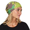 thumbnail image 2 of Camouflage Beanie Hat – Soft Stretchy Polyester Winter Cap, Warm Slouchy Style for Everyday Wear & Outdoor Activities, 2 of 5