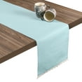 thumbnail image 5 of Fingercraft Table Runners, Cotton Dinner Table Centerpiece with Beautiful Premium Lace, Home and Dining Aqua-90, 5 of 7