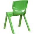 thumbnail image 5 of Bowery Hill 12" Plastic Stackable Preschool Chair in Green (Set of 4), 5 of 10
