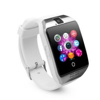 White Bluetooth Smart Wrist Watch Phone mate for Android Samsung Touch Screen Blue Tooth SmartWatch with Camera for Adults for Kids (Supports [does not include] SIM+MEMORY CARD) Q18 AMAZINGFORLESS
