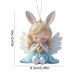 thumbnail image 3 of Adornos de Pascua, regalos de Pascua, colgante de ángel colorido de Pascua, colgante de niña con orejas de conejo aladas, linda mochila de acrílico, fascinación, adecuada para la fiesta de Pascua, dec, 3 of 6