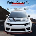 thumbnail image 2 of Ikon Motorsports Front Bumper Lip Fits 2020-2023 Dodge Charger Widebody IKON Style Carbon Fiber Print ABS Air Dam Chin Spoiler Protector Splitter 7PCS, 2 of 9