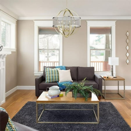 

Golden Lighting Colson 6-Light Chandelier in Olympic Gold with Pewter