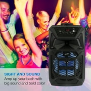iLive v5.0 Bluetooth Wireless Tailgate Party Speaker, ISB352B, Black