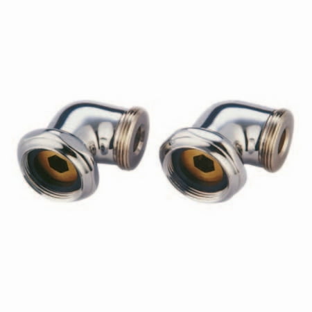 Kingston Brass ABT136-1 Standard Mount L Shape Elbow for CC458T1 Tub Filler, Polished Chrome