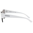 thumbnail image 3 of Burberry Men's White Flat Top Shield Sunglasses with Brand Graphic Mirror Lens Made in Italy, 3 of 10