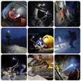 thumbnail image 5 of Linterna frontal LED recargable, 10000 lúmenes, Xhp70.2, potentes faros, luz de trabajo de alta potencia, linterna frontal con zoom para pesca, espeleología y caza, 5 of 5