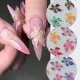 thumbnail image 2 of Colgantes para decoración de uñas COOSLIM, 110 unidades, con flores hawaianas en 3D para mujer, 2 of 7