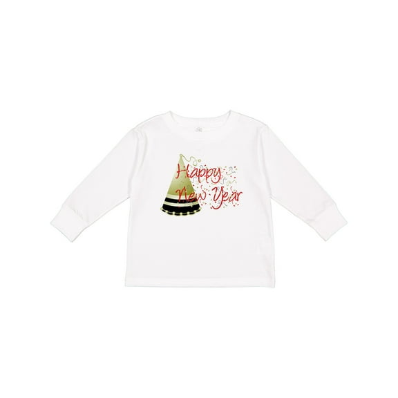 Inktastic Happy New Year Boys or Girls Long Sleeve Toddler T-Shirt