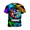 thumbnail image 1 of Sonic the Hedgehog Camiseta Para Niños Moda 3D Print Game Shirt, 1 of 4