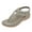 1Grey, variant on Flat Flip Flops for Women with Comfortable Arch Support Summer Beach T-Strap Walking Sandal