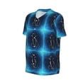 thumbnail image 2 of Haiem Hip Hop Hipster Baseball Jersey Button Down Shirts Sports Uniforms Men Women Jersey(Cat Sketch,Medium), 2 of 9