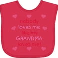 thumbnail image 3 of Inktastic Nobody Loves Me Like My Grandma Loves Me Girls Baby Bib, 3 of 4