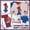A, variant on 1-Piece Patriotic Paws & Stripes Number Birthday Candle with Red Blue Glitter, Cake Topper for USA & National Parties Number 7