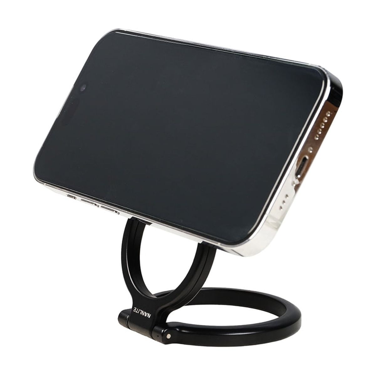 Nanlite Lumo Bi-Color LED Ring Light with Stand for Smartphone, Polar Black