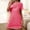 Hot Pink, variant on Sakmal Soft Women Moomoo Nightgowns Short Black Nightshirt Short Sleeve Animal Print Nightgowns for Women