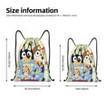 thumbnail image 2 of Johaoi Bluey Pattern Drawstring Gym Bag for Men,Waterproof Drawstring Backpack for Women Swim Bag Pull String Sport Gym Sackpack-, 2 of 6