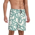 thumbnail image 5 of KLL Hand Drawn Snake for Men's 1-Pack Shorts,Sleep Pajama Shorts for Men Soft Pj Shorts Men's Pajama Bottoms Sleepwear -Small, 5 of 7