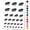 Black, variant on Love You 4 Ever Forever Hearts Valentine's Day Water Resistant Temporary Tattoo Set Fake Body Art Collection - Red