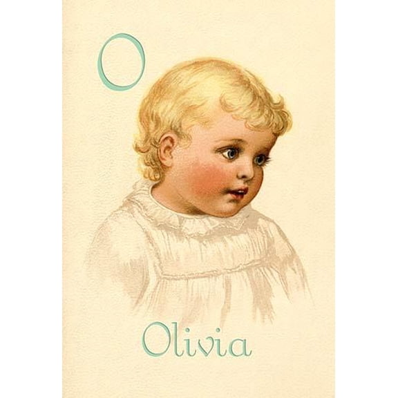 O for Olivia-Fine Art Canvas Print (20" x 30")