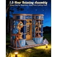 thumbnail image 2 of Robotime DIY Miniature House Kit, Magic Astronomy Shop 3D Puzzle Tiny House, 85PCS Dollhouse Model Kit for Adults to Build, Gifts for Adults Teens, 2 of 8