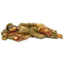 6" Sleeping Saint Joseph Statue, Hand-Painted Resin