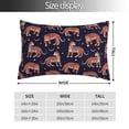 thumbnail image 2 of Pofeuu Leopard Print Print Polyester Microfiber Plush Pillowcases, Super Soft and Cozy Pillow Case Covers with Envelop Closure（Pillow core not included）-14"x20", 2 of 6