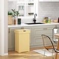 thumbnail image 2 of HOMEFORT Trash Can Cabinet, 23 Gallon Kitchen Garbage Can, Wooden Recycling Trash Bin, Dog Proof Trash Can, Trash Cabinet with Lid for Home Kitchen Bathroom, Yellow, 2 of 10
