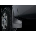 thumbnail image 1 of Weathertech Mud Flap 120051 Direct-Fit; Set of 2; Contoured; Without Logo; Black; Thermoplastic; QuickTurn Fastening System, 1 of 5