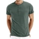 thumbnail image 1 of Camiseta de manga corta informal con cuello redondo y medio botón para hombre Pompotops  oipoqjl7420, 1 of 2