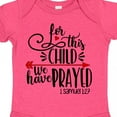 thumbnail image 4 of Inktastic For This Child We Have Prayed Red Arrow and Heart Boys or Girls Baby Bodysuit, 4 of 5
