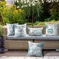 thumbnail image 4 of Outdoor Waterproof Pillow Covers 16x16 Set of 4 Ocean Decorative Outdoor Throw Pillows Coastal Cushion Cases for Patio Furniture Bench Couch Sunbrella, 4 of 8