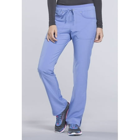 Cherokee iFlex Scrubs Pant for Women Mid Rise Tapered Leg Drawstring CK010