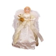 thumbnail image 1 of Figura decorativa de de Navidad, figura de ángel en la copa del , decoración navideña decorativa coleccionable, muñeca en la parte superior Dorado, 1 of 8