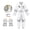 Silver, variant on Boys Outfits&Set Children Space Suit Halloween Astronaut Gloves Holiday Party Attire for Kids