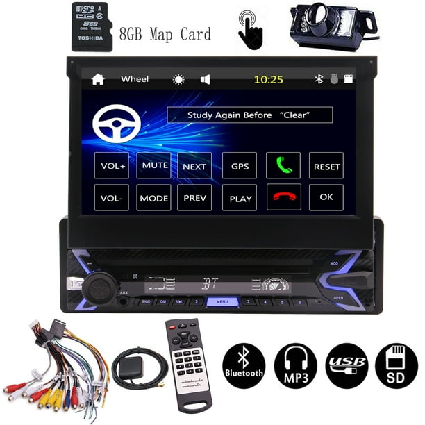 Single Din Car Stereo with Free Backup Camera 7 inch Capacitive