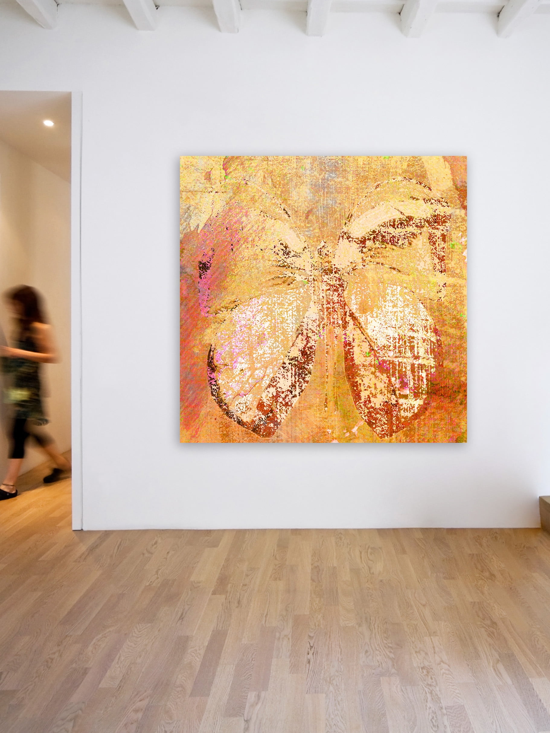 "Farfalla V" Painting Print on Wrapped Canvas