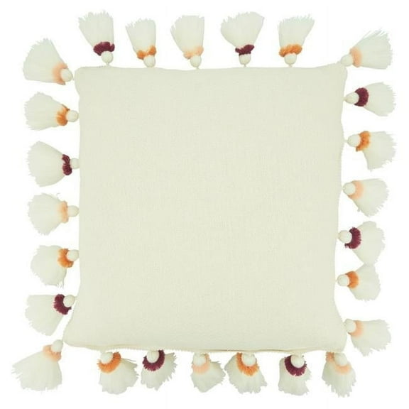 Saro Lifestyle Tassel Design Throw Pillow Cover