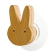 thumbnail image 3 of deevoka Wood Wall Hook Easy to Use Wall Mounted Robe Hook Coat Hook for Coat Cap Hat Bunny, 3 of 9