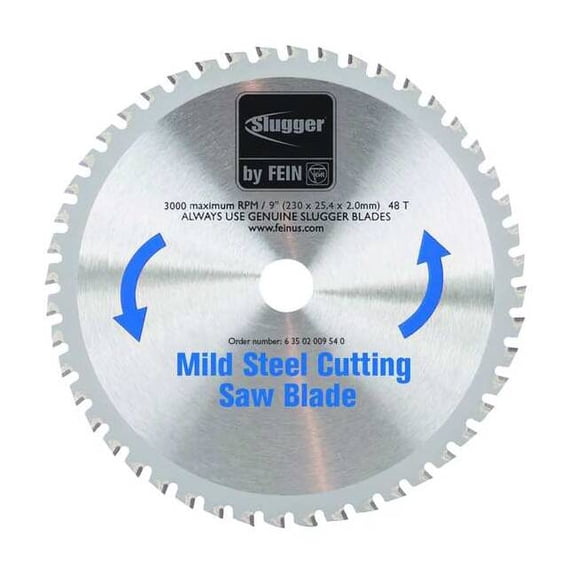 Fein Circular Saw Blades,Mild Steel,9 in 63502009540