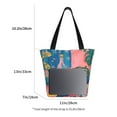 thumbnail image 3 of Pofeuu Colorful Summer Fruit Table Print Women Fashion Shoulder Handbags Top Handle Satchel Bags Tote Shoulder Shopping Bag Stylish Canvas Tote Bag, 3 of 6